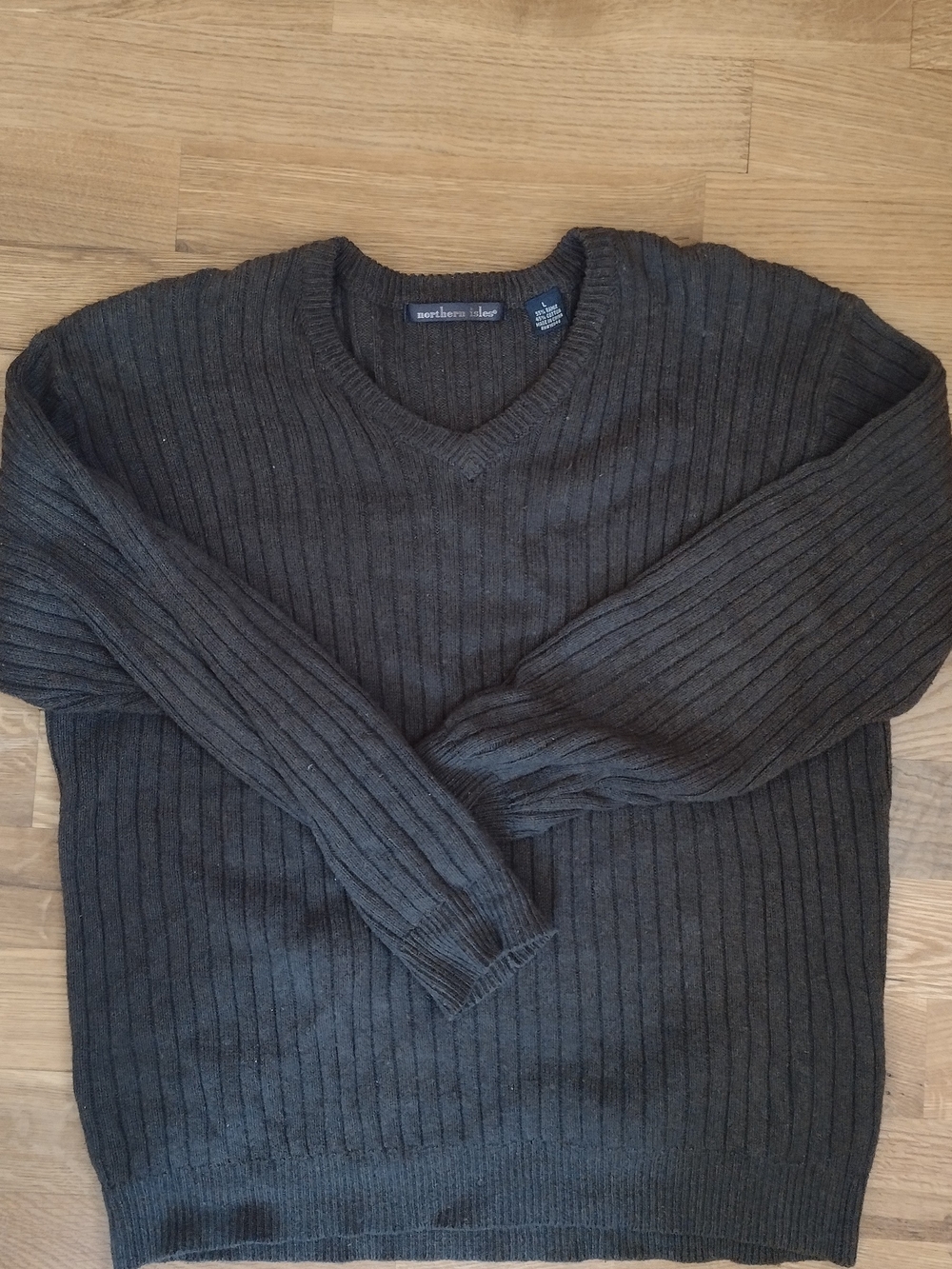 Northern Isles Ramie Women's Sweater Large In Hunter Green